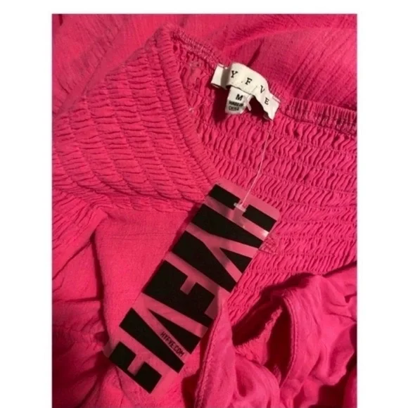 HYFVE Hot Pink Cut Out Midi Dress - Picture 4 of 4